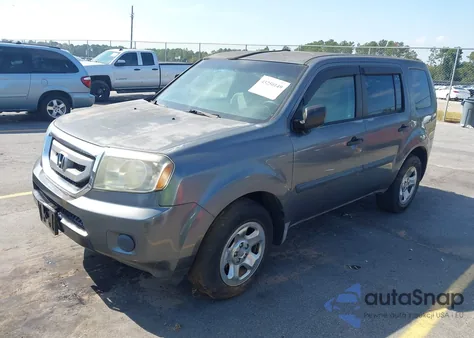 2010 Honda Pilot Lx from USA, damaged, VIN 5FNYF3H28AB012070